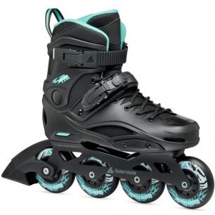 Женские ролики Rollerblade RB 80 W Black-Light Blue